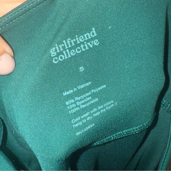 GIRLFRIEND COLLECTIVE Green High Rise Full Length Leggings Small - Picture 3 of 3